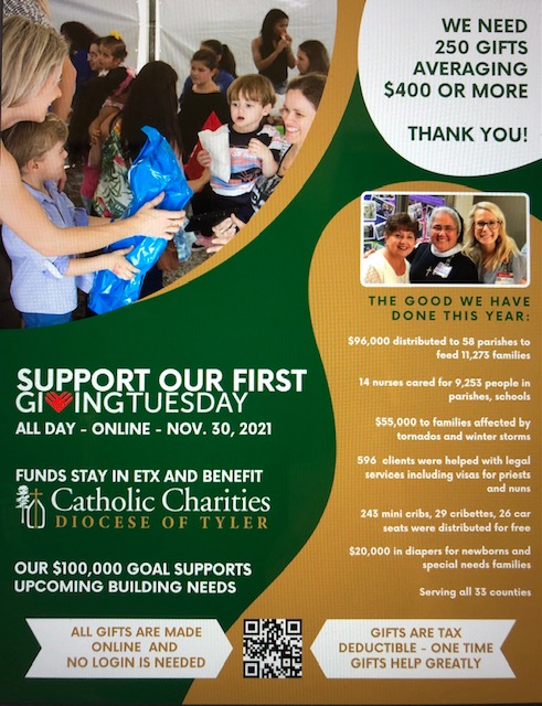 GivingTuesday 2021: Benefiting Catholic Charities